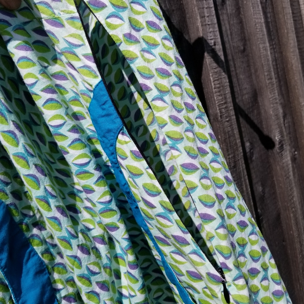 Apsara Dress Medium Leaf Pattern Ethically Source… - image 5